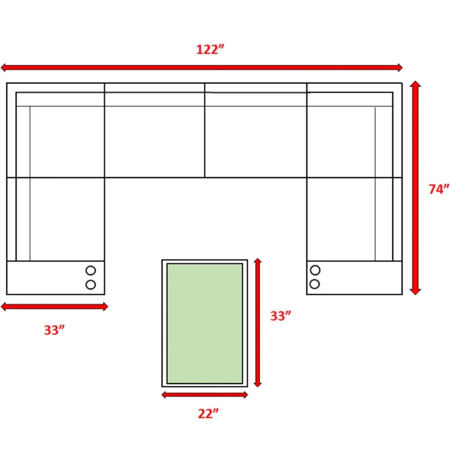 Outdoor Wicker Sectional With Weather Resistant Cushions And Table - Image 30