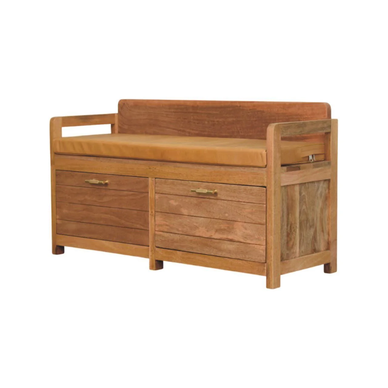 Oxford - 2 Drawer Storage Bench - Beige - Image 2