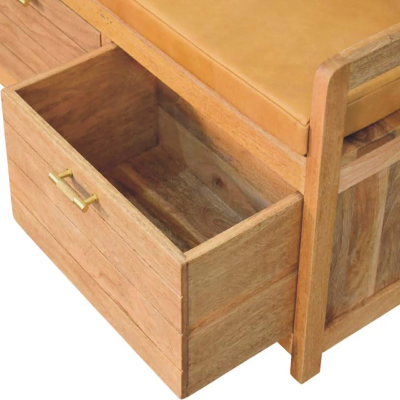 Oxford - 2 Drawer Storage Bench - Beige - Image 4