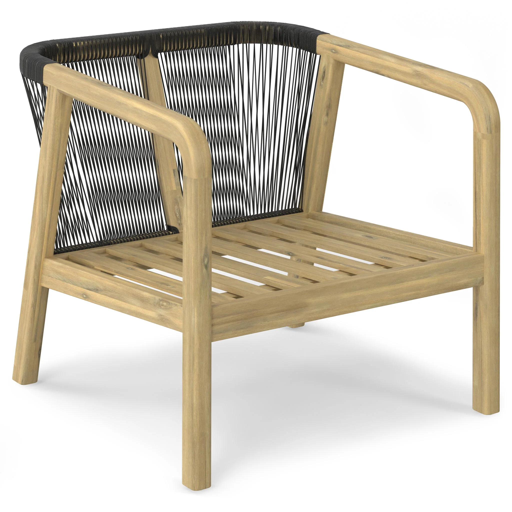 Palmetto - Outdoor Conversation Chair (Set of 2) - Stone Gray - Image 2