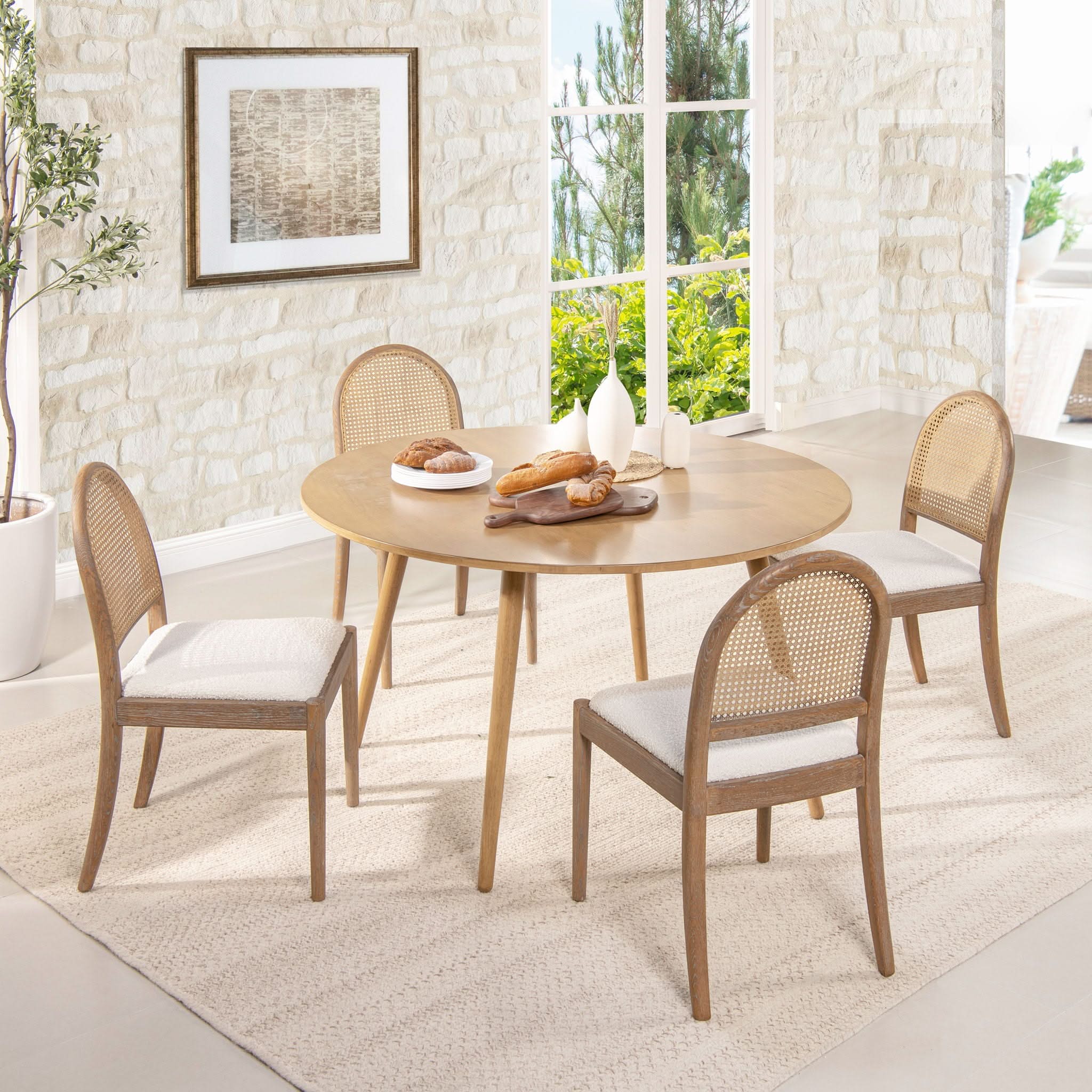 Panama - Curved Cane Side Dining Chair (Set of 2) - Image 2