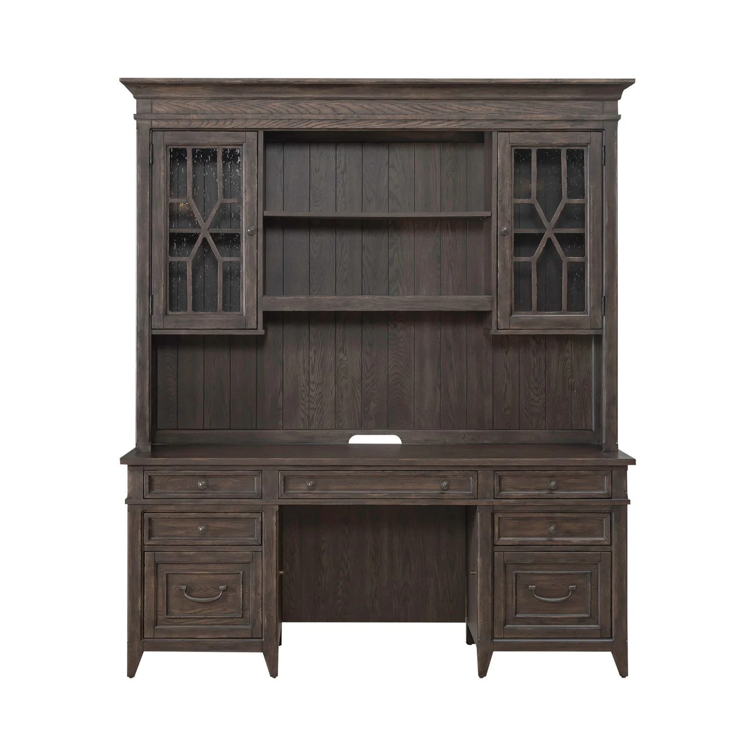 Paradise Valley - Credenza & Hutch - Saddle Brown - Image 4