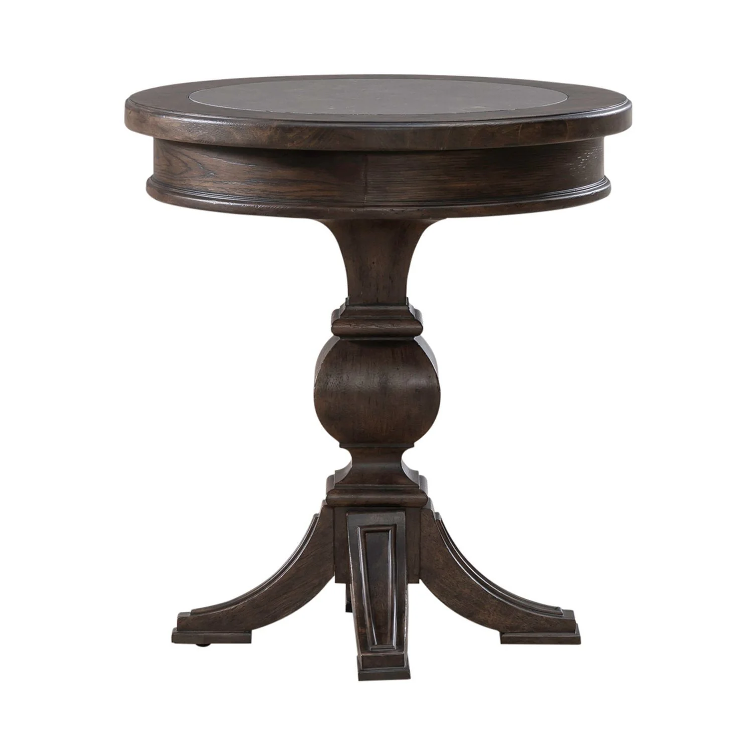 Paradise Valley - Round Chairside Table - Saddle Brown - Image 3