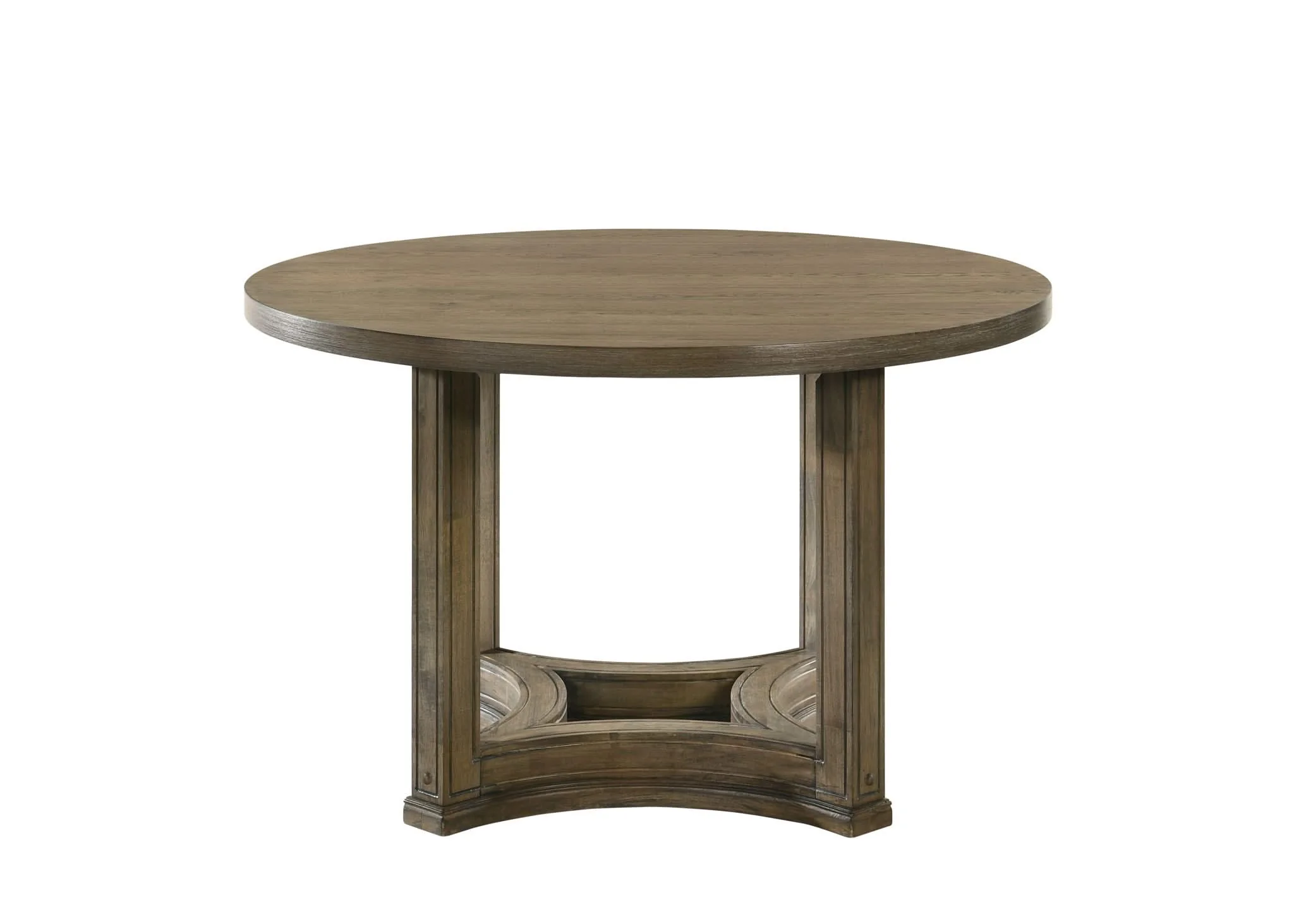 Parfield - Weathered Round Dining Table - Oak - Image 4