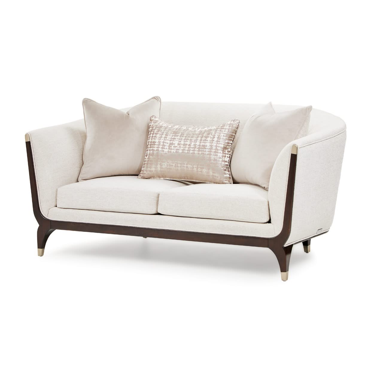 Paris Chic - Loveseat - Cremini / Espresso - Image 2