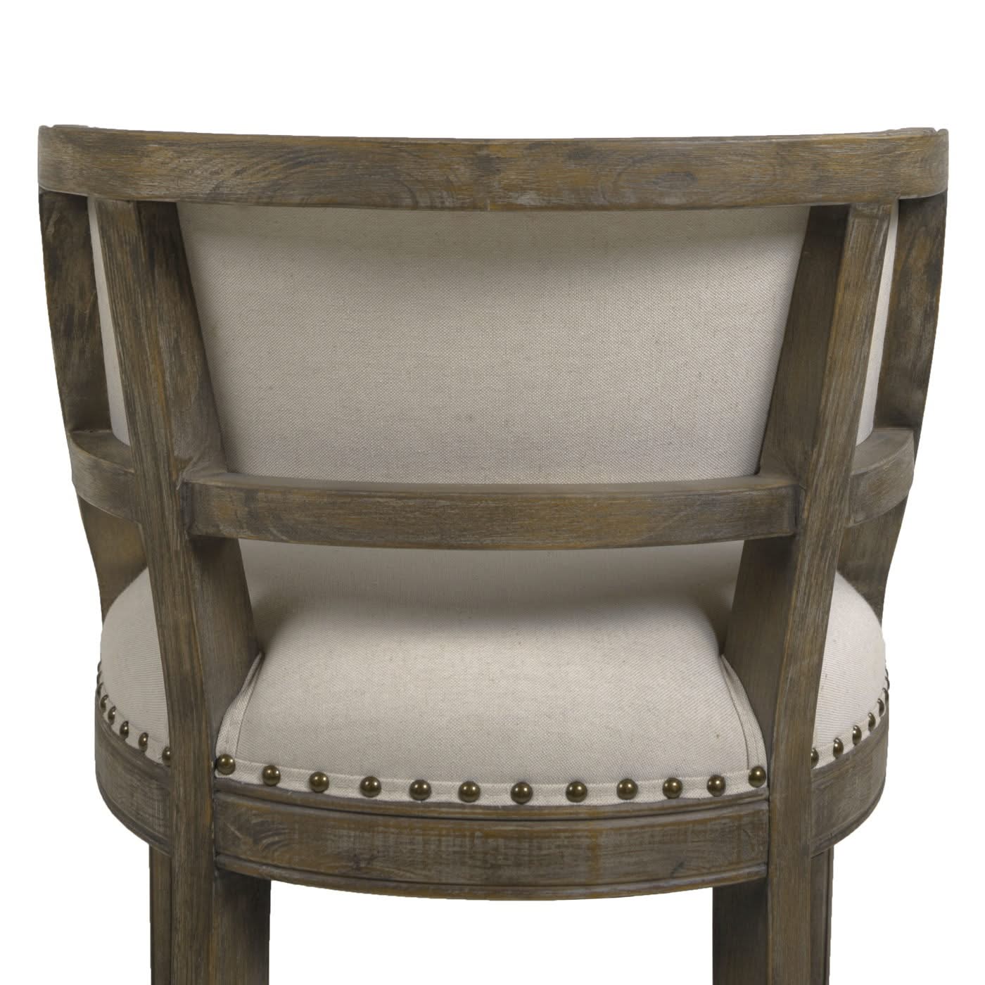 Paris - Farmhouse Counter Height Bar Stool With Backrest - Image 4