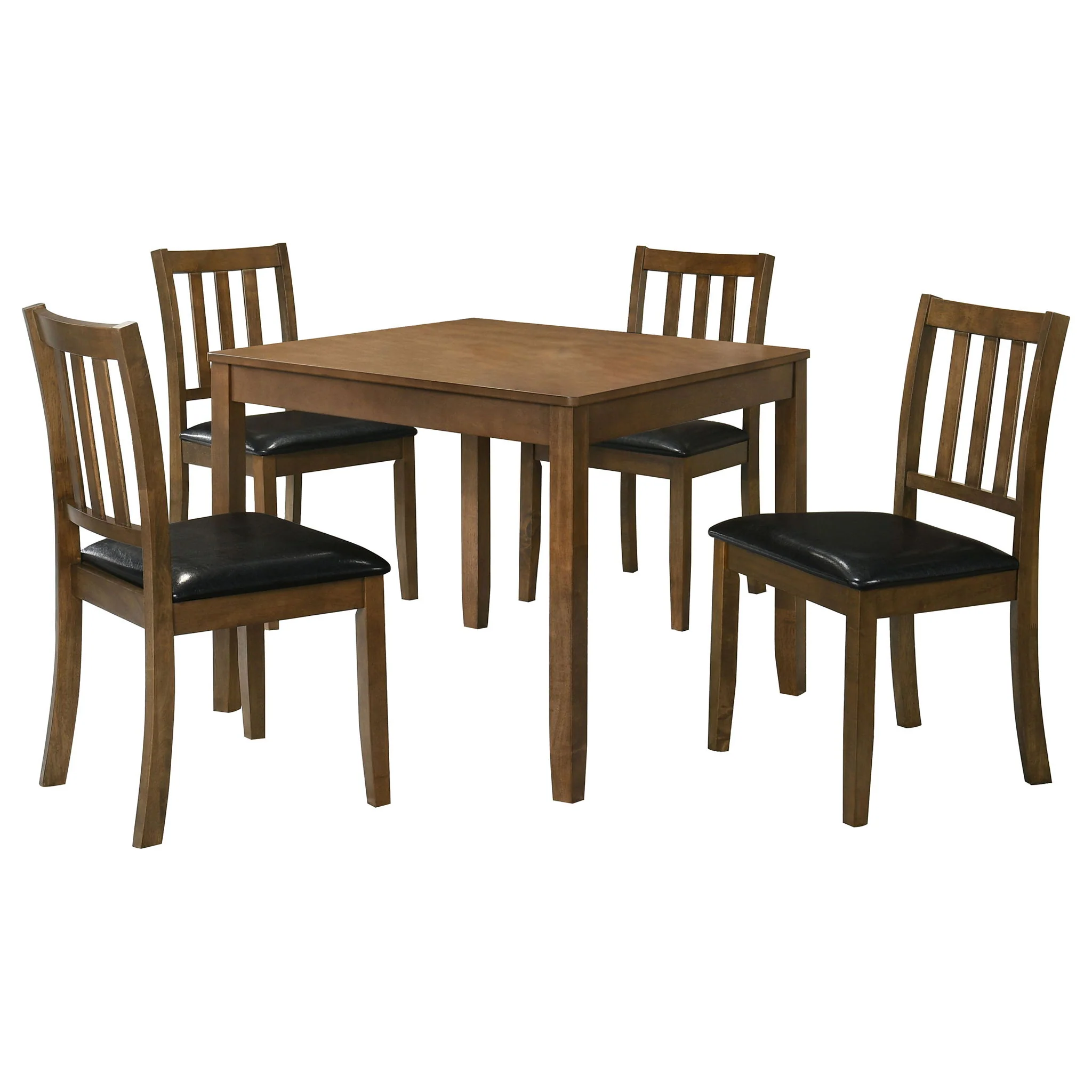 Parkwood 5-piece Square Dining Table Set Honey Brown - Image 3