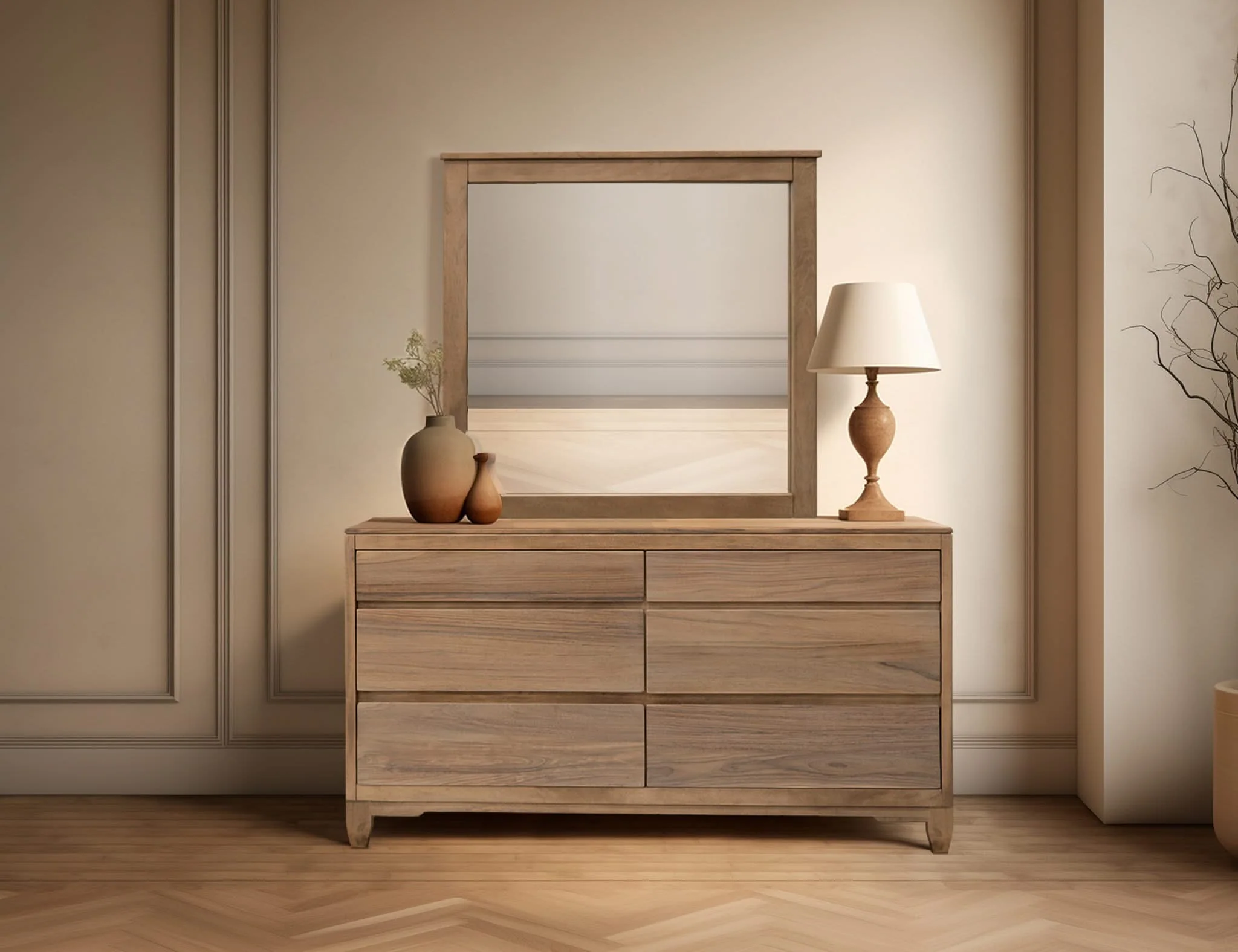 Parota Nova - Mirror - Brown Cappuccino - Image 3