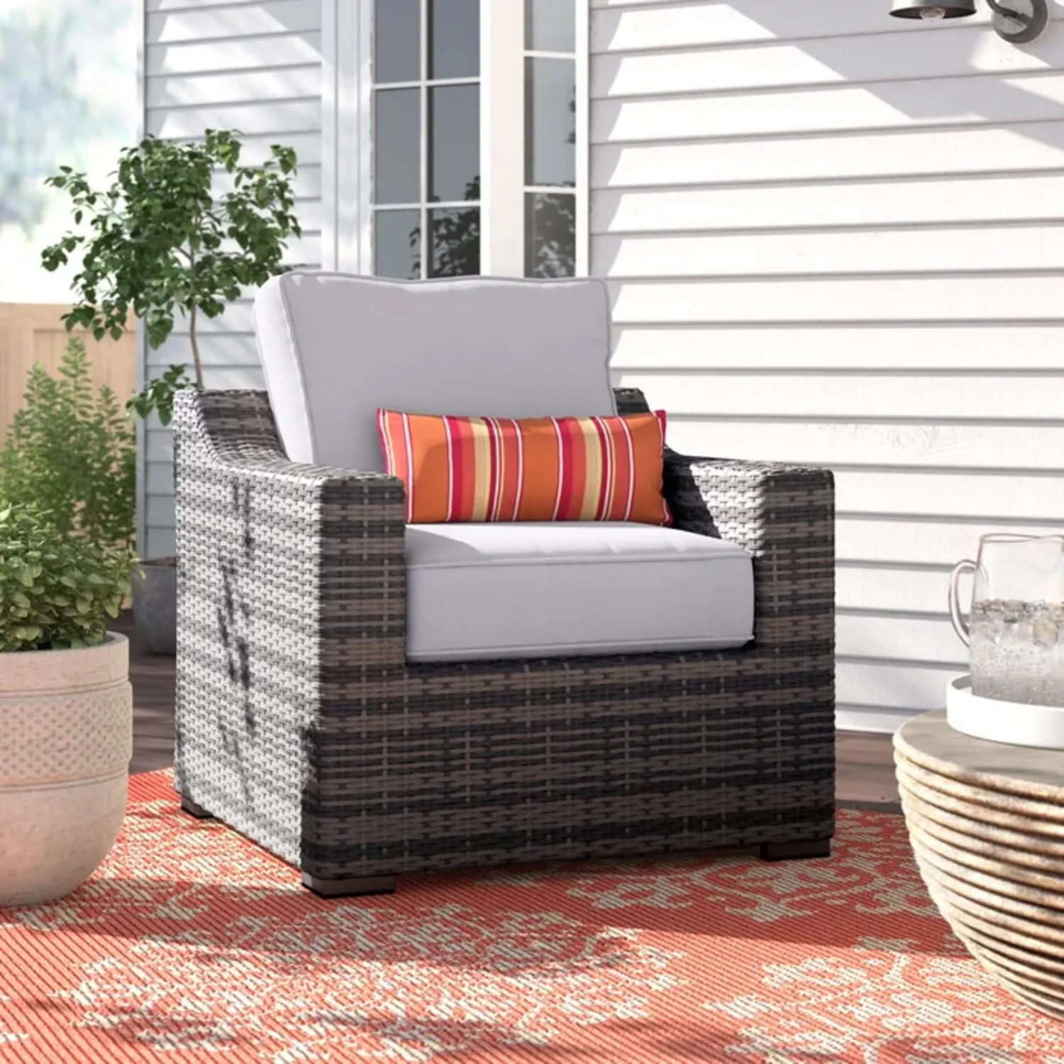 Patio Chair With Cushions Modern Design - Image 4