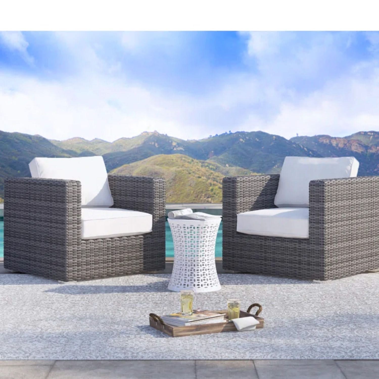 Patio Chair With Cushions Stylish Design - Image 18