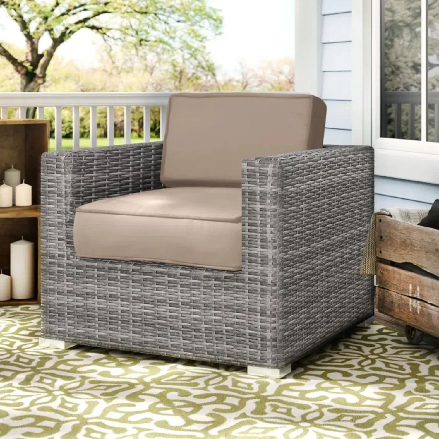 Patio Chair With Cushions Stylish Design - Image 8