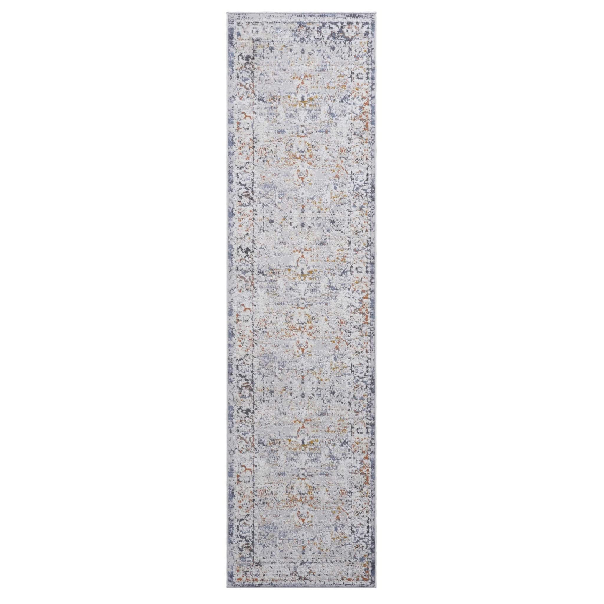 Payas - 2' X 8' Traditional Runner Rug - Ivory / Gray - Image 3