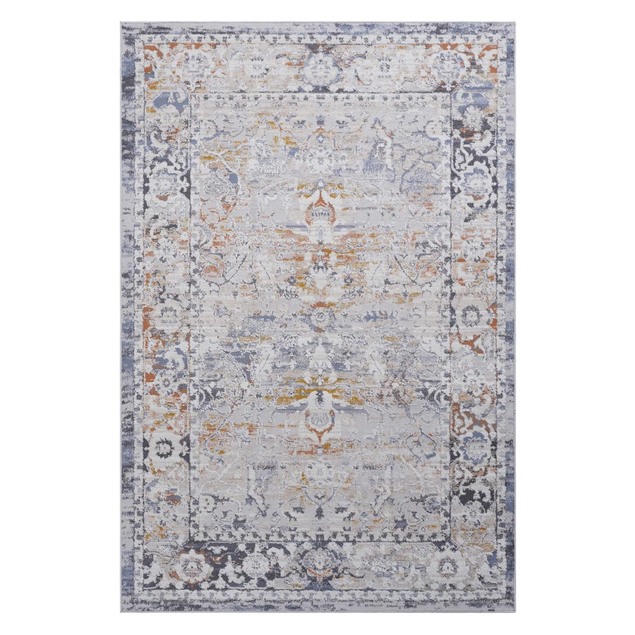 Payas - 6' X 9' Traditional Area Rug - Ivory / Gray - Image 3