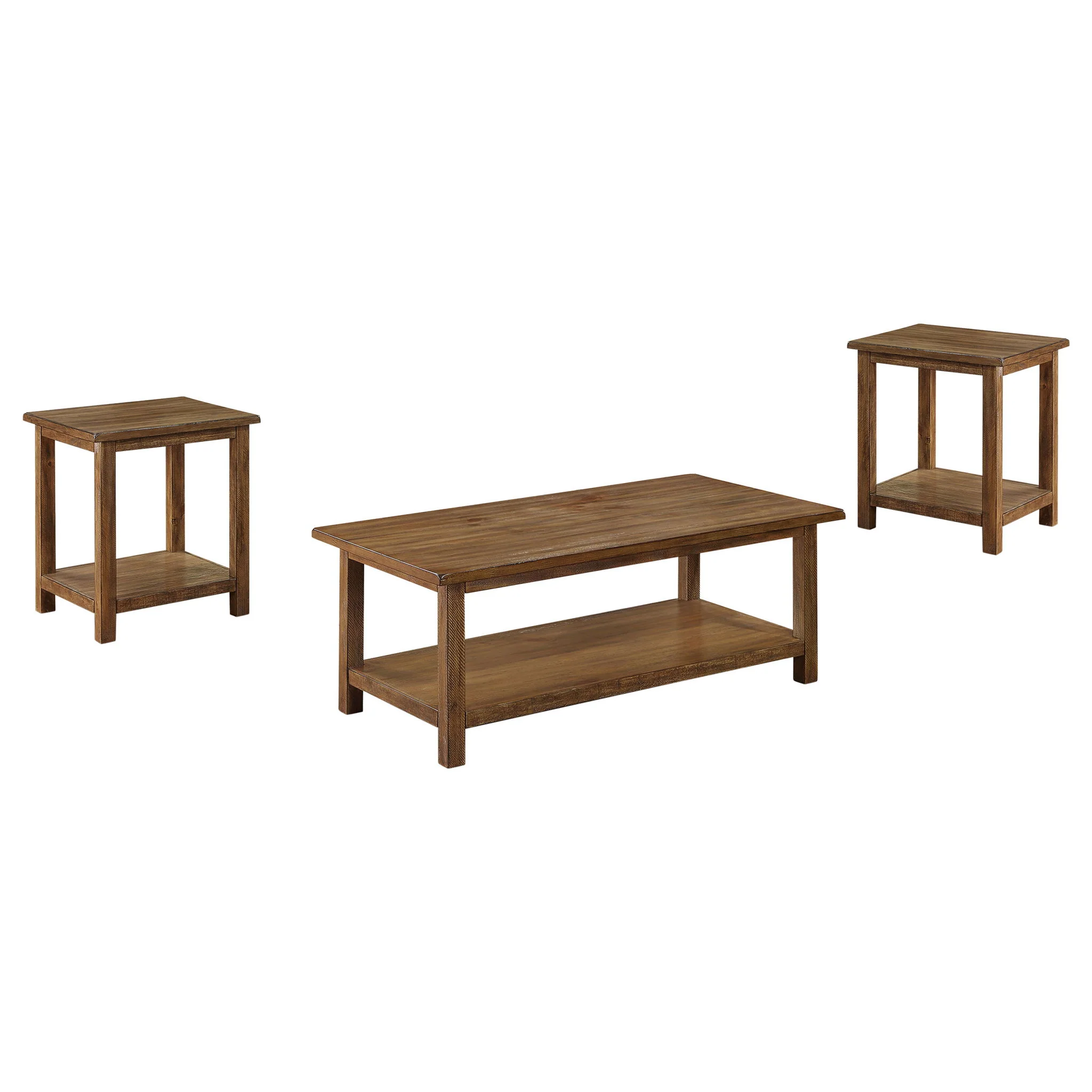 Payne 3-piece Coffee and End Table Set Distressed Brown - Image 2