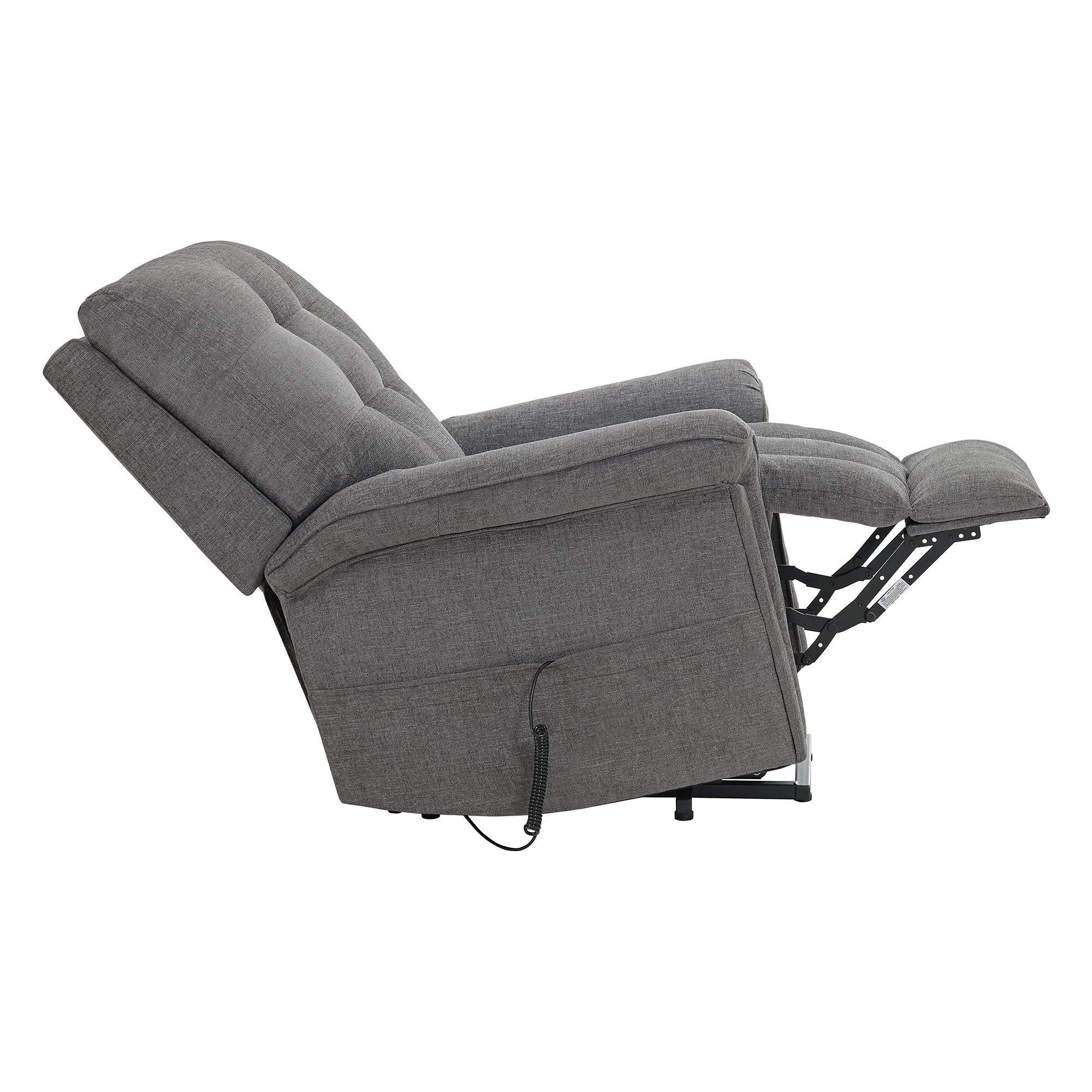 Pecos - Power Motion Lift Chair - 15337-2 Ribbit Charcoal - Image 2