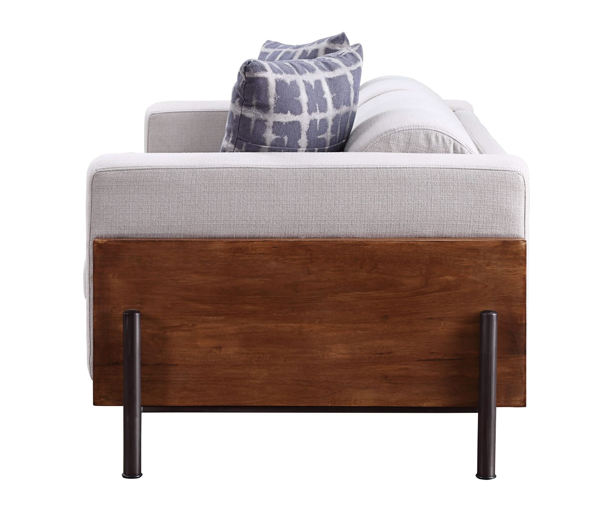 Pelton - Loveseat With 2 Toss Pillows - Walnut - Image 4