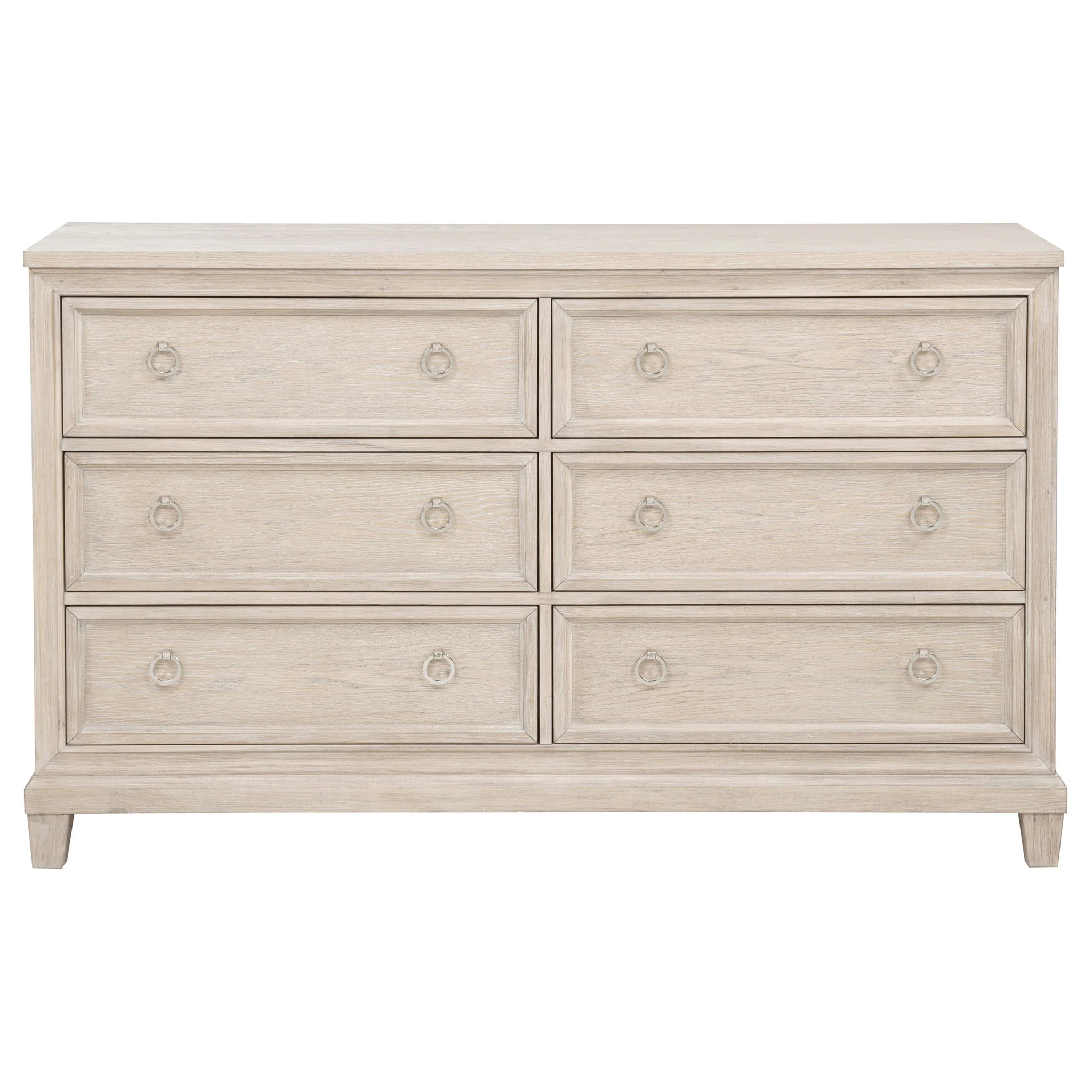 Pembroke 6-drawer Bedroom Dresser Cabinet Washed Oak - Image 3