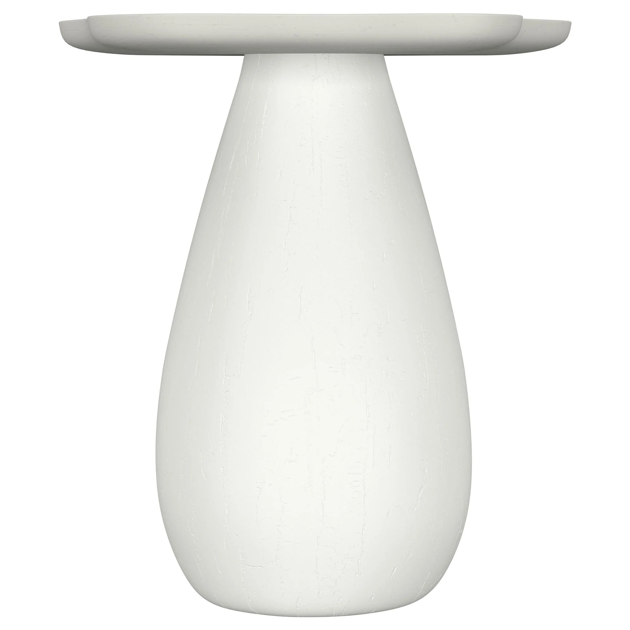 Perth 20-inch Side Table with Cloud-Shaped Top Off White - Image 4
