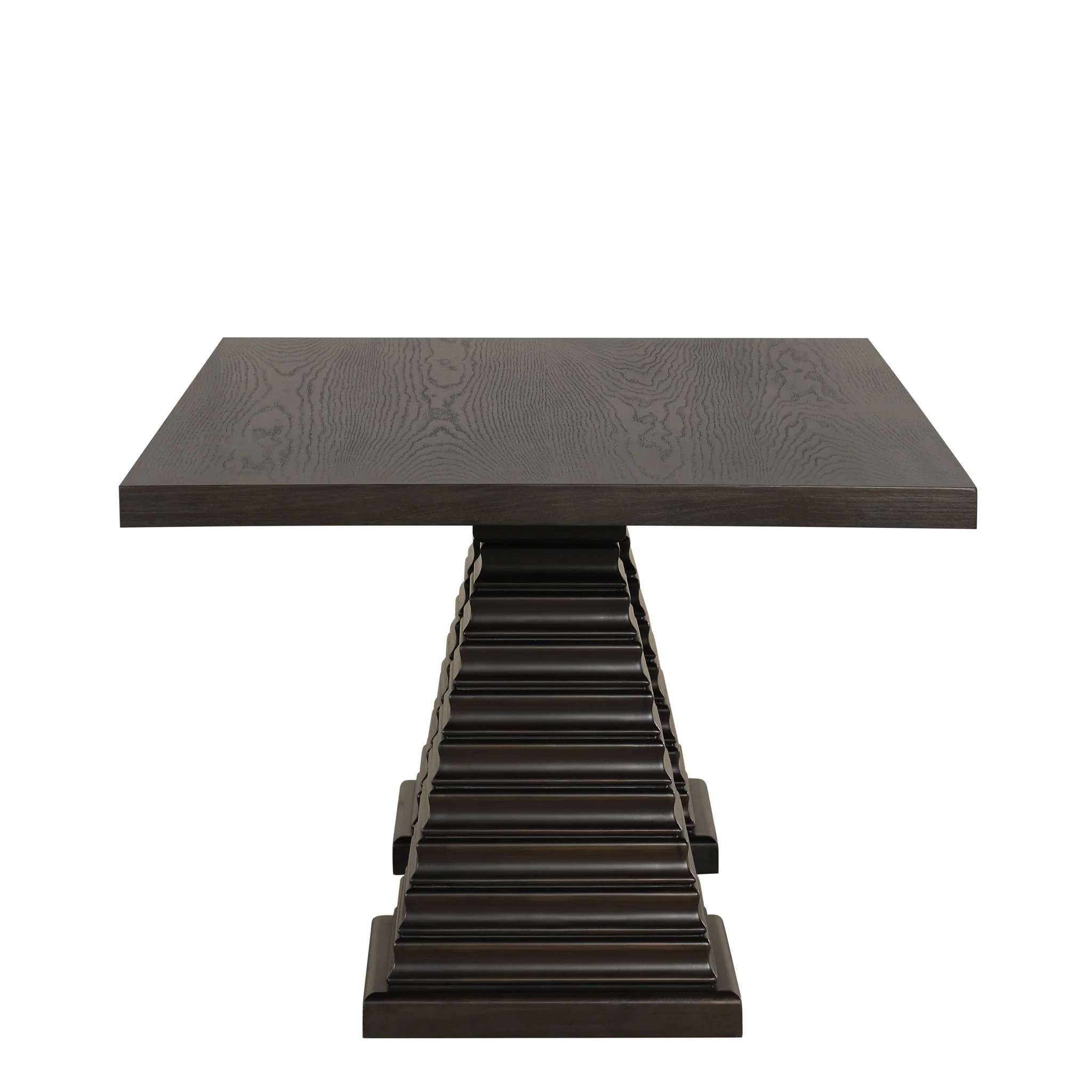 Plateau - 78" Rectangle Dining Table - Top & Base - Dark Brown - Image 2
