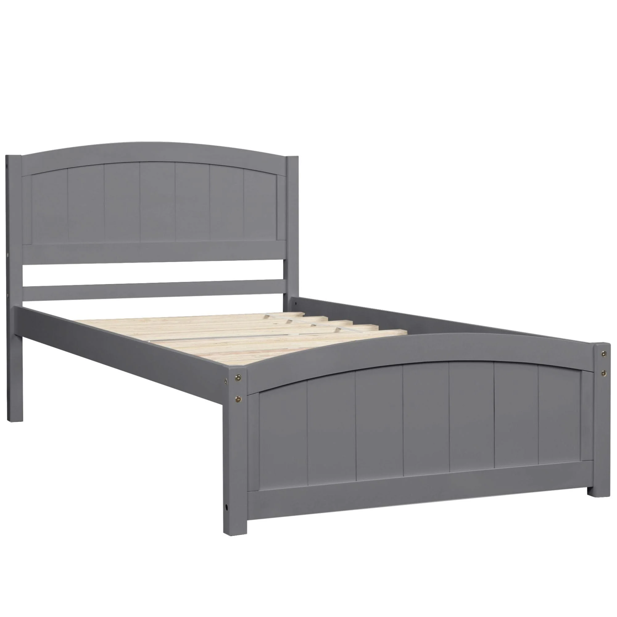 Platform Bed & Headboard, Footboard And Wood Slat Support - Image 17