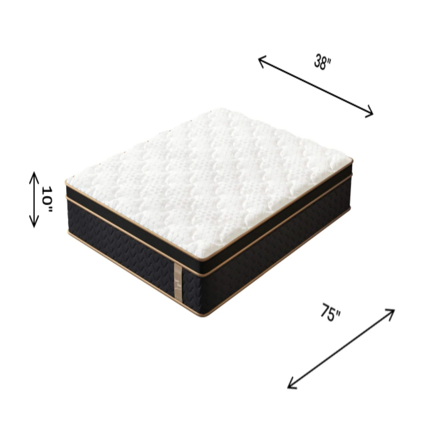 Plush Hybrid Mattresses With Gel Memory Foam, Individual Pocket Spring Motion Isolation Edge Support - Image 3