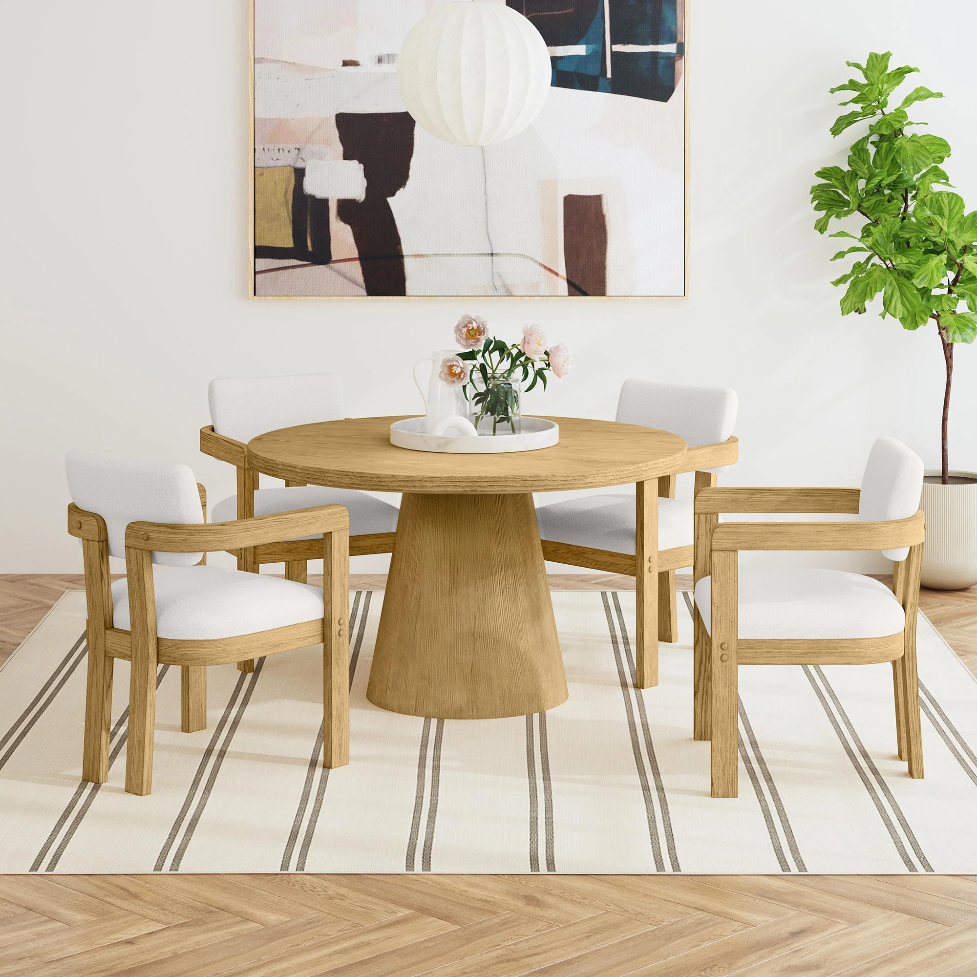Portland - Round Dining Table - Image 6