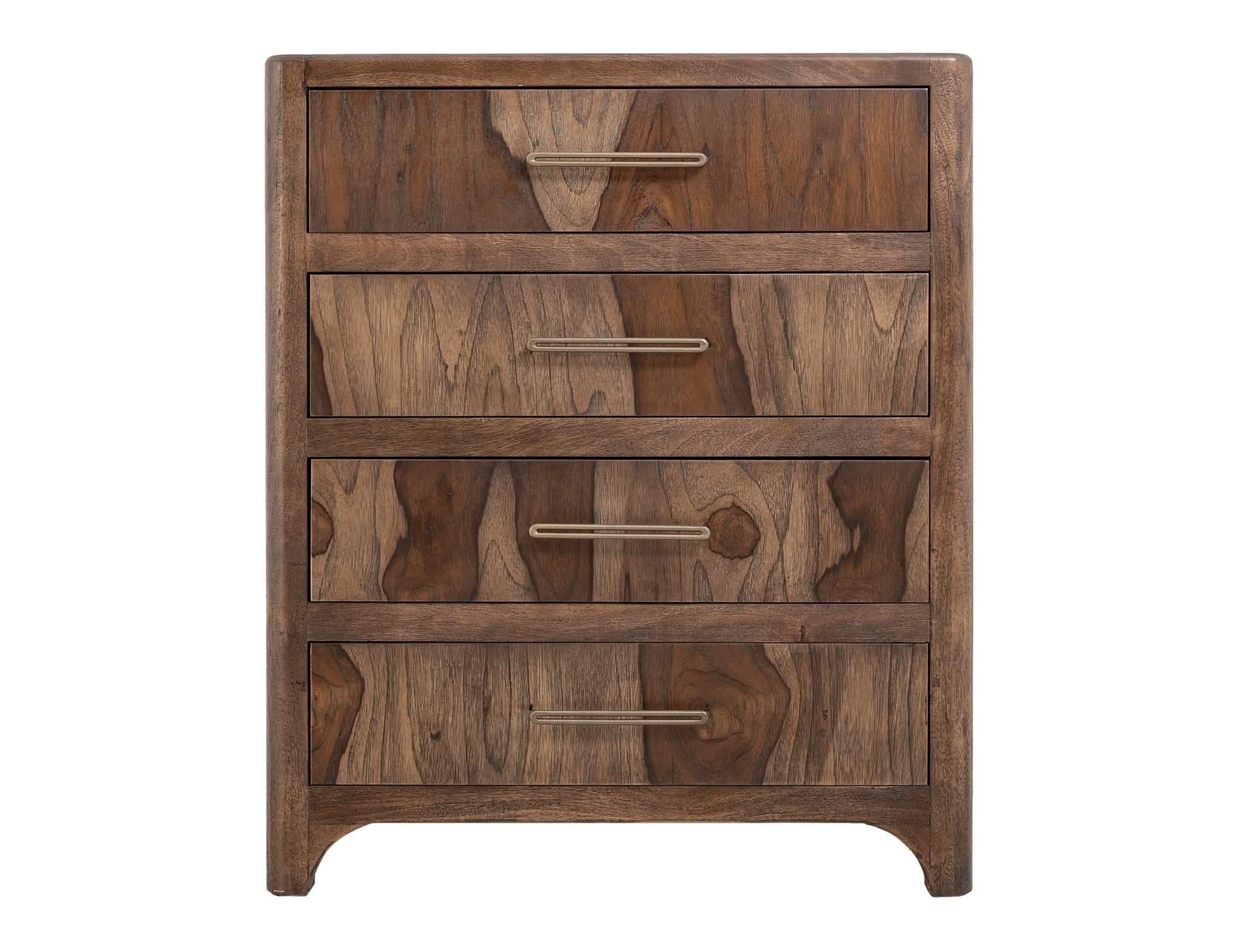 Praga - 4-Drawer Chest - Almond / Barrel Brown - Image 3