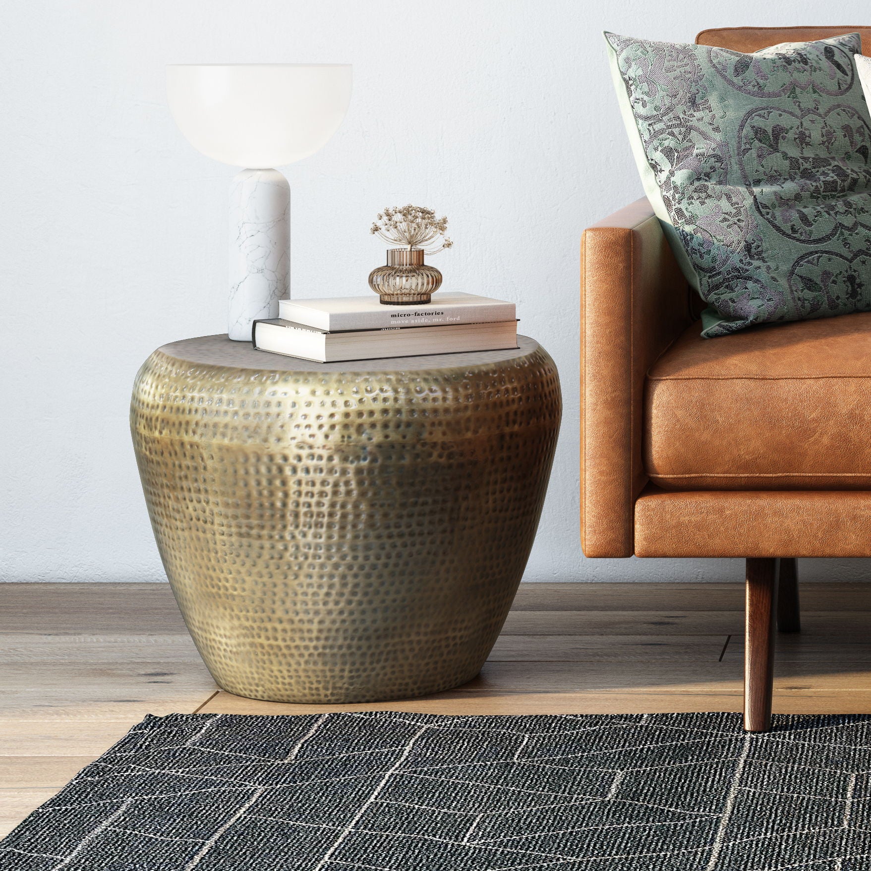 Preston - Handcrafted Metal Side Table - Image 4