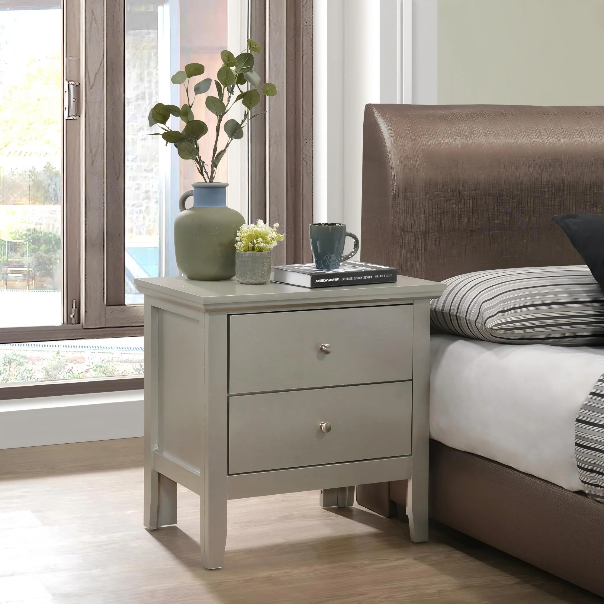 English Dovetailed Drawers Nightstand - Image 7