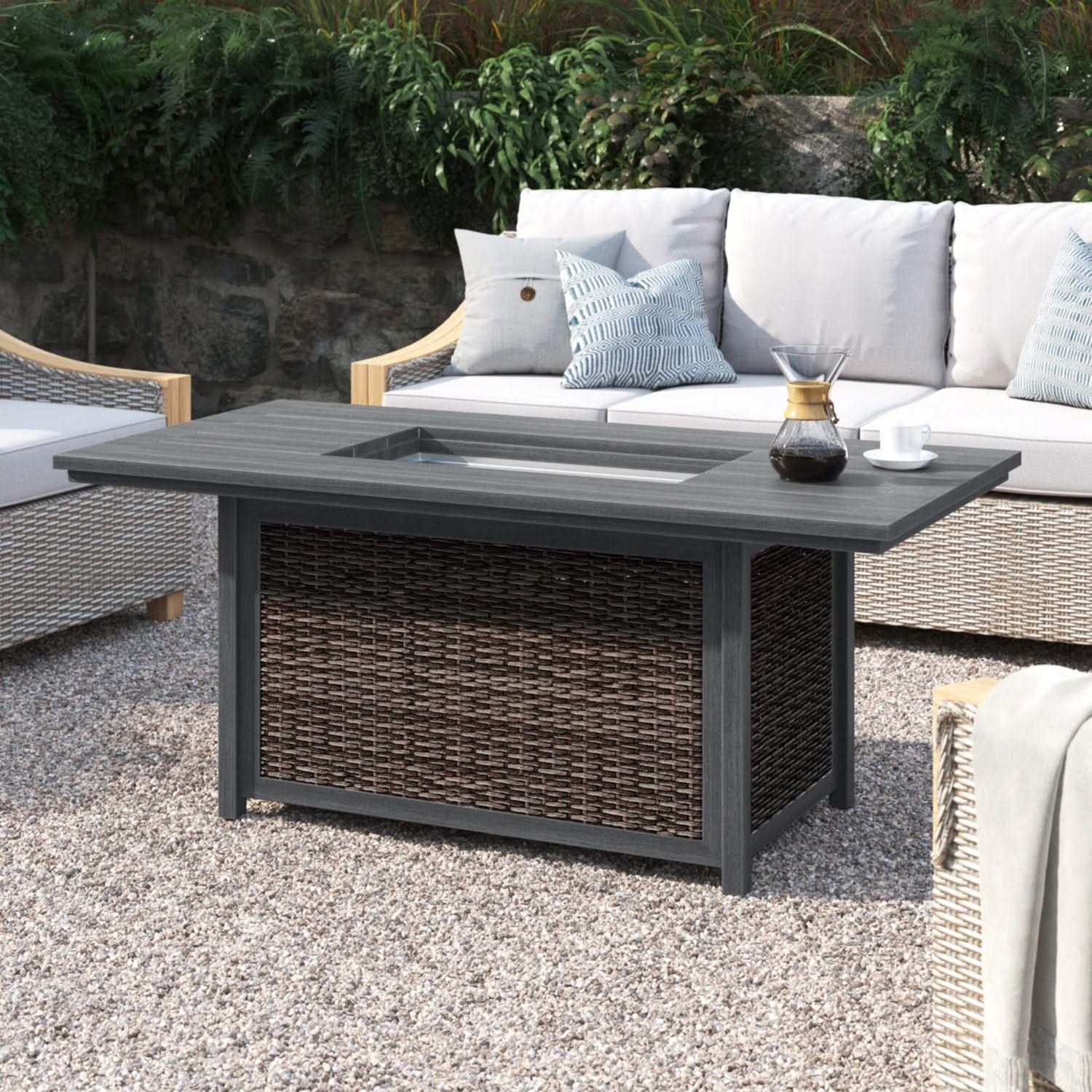 Propane Fire Pit Table - Espresso - Image 3