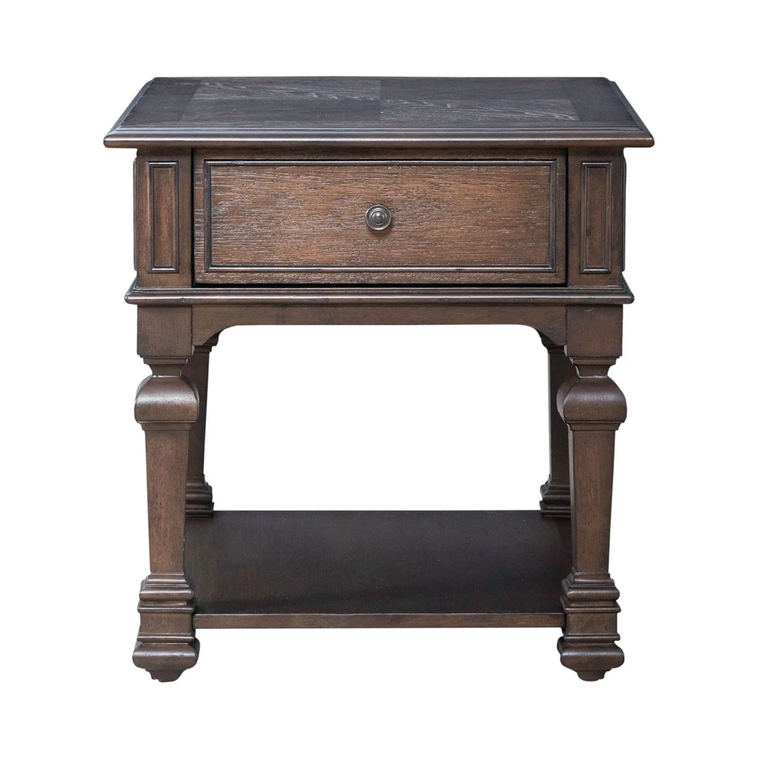 Provence Park - Drawer End Table - Chateau Brown - Image 3
