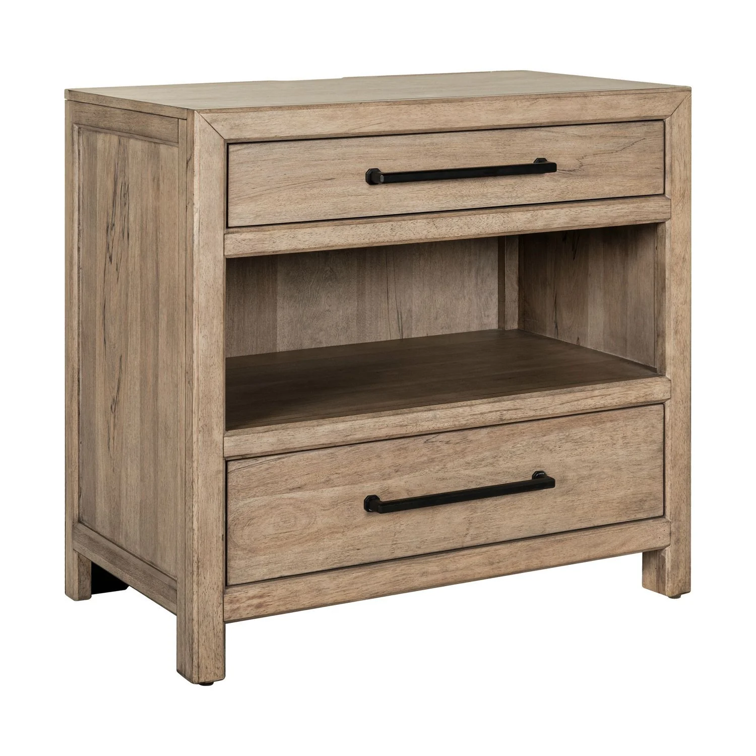 Proximity Place - Bedside Chest With Charging Station - Barley Buff - Image 2