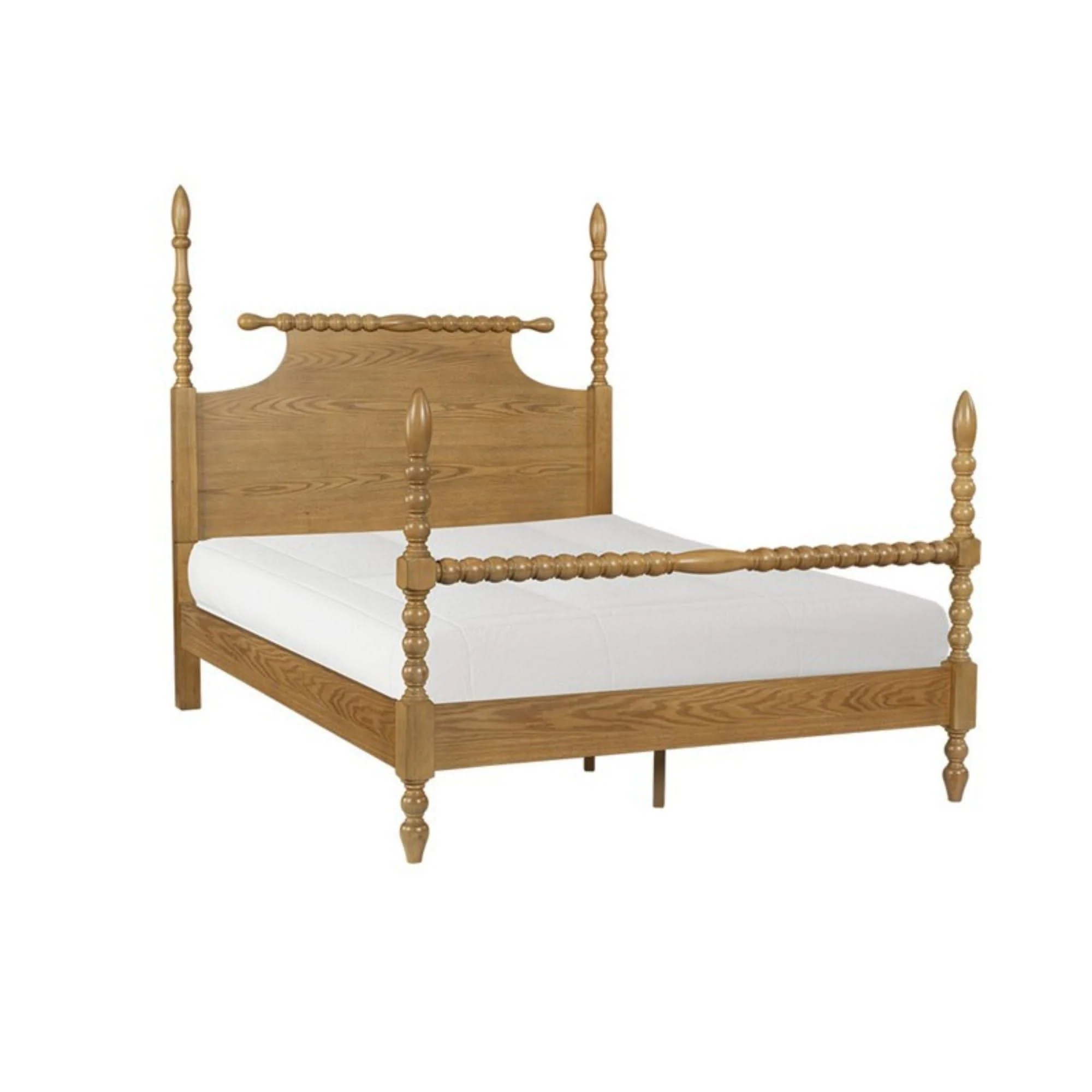 Queen Bed Turned Legs - Natural - Image 4