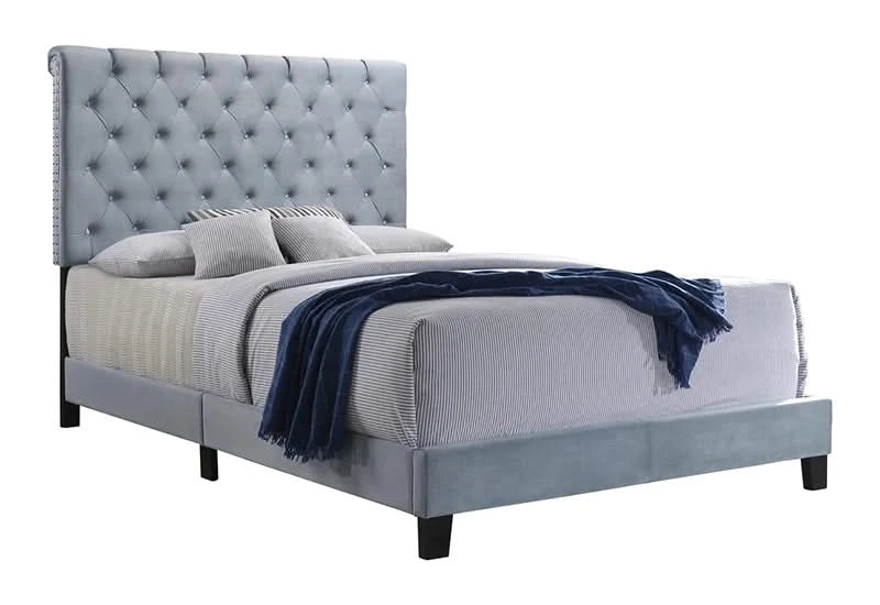 QUEEN SLATE BLUE BED - Image 2