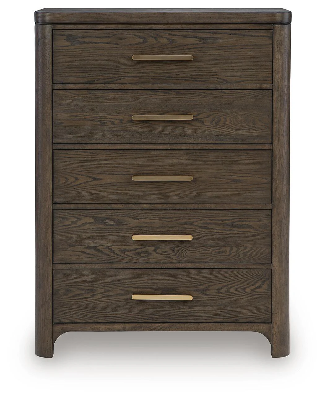 Radkin - Five Drawer Chest - Burnished Brown - Image 4