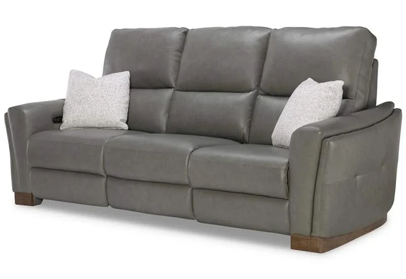 Rainforest Green Leather Modern Dual Power Reclining Living Room Set Includes Sofa and Loveseat with Dropdown table & lights - Image 11