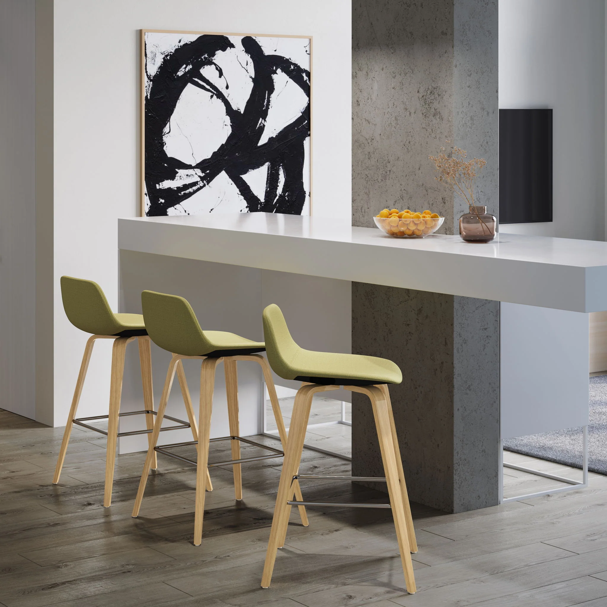 Randolph Bentwood - Upholstered Counter / Bar Height Stool (Set of 2) - Image 12