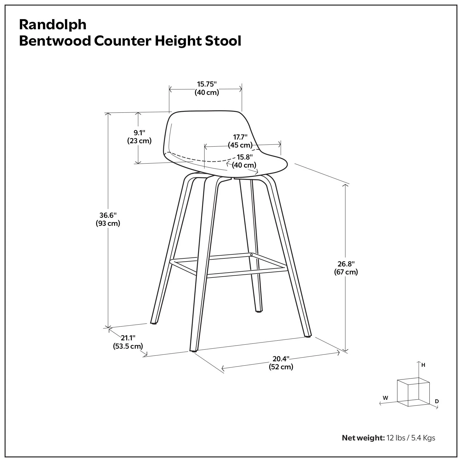Randolph Bentwood - Upholstered Counter / Bar Height Stool (Set of 2) - Image 20