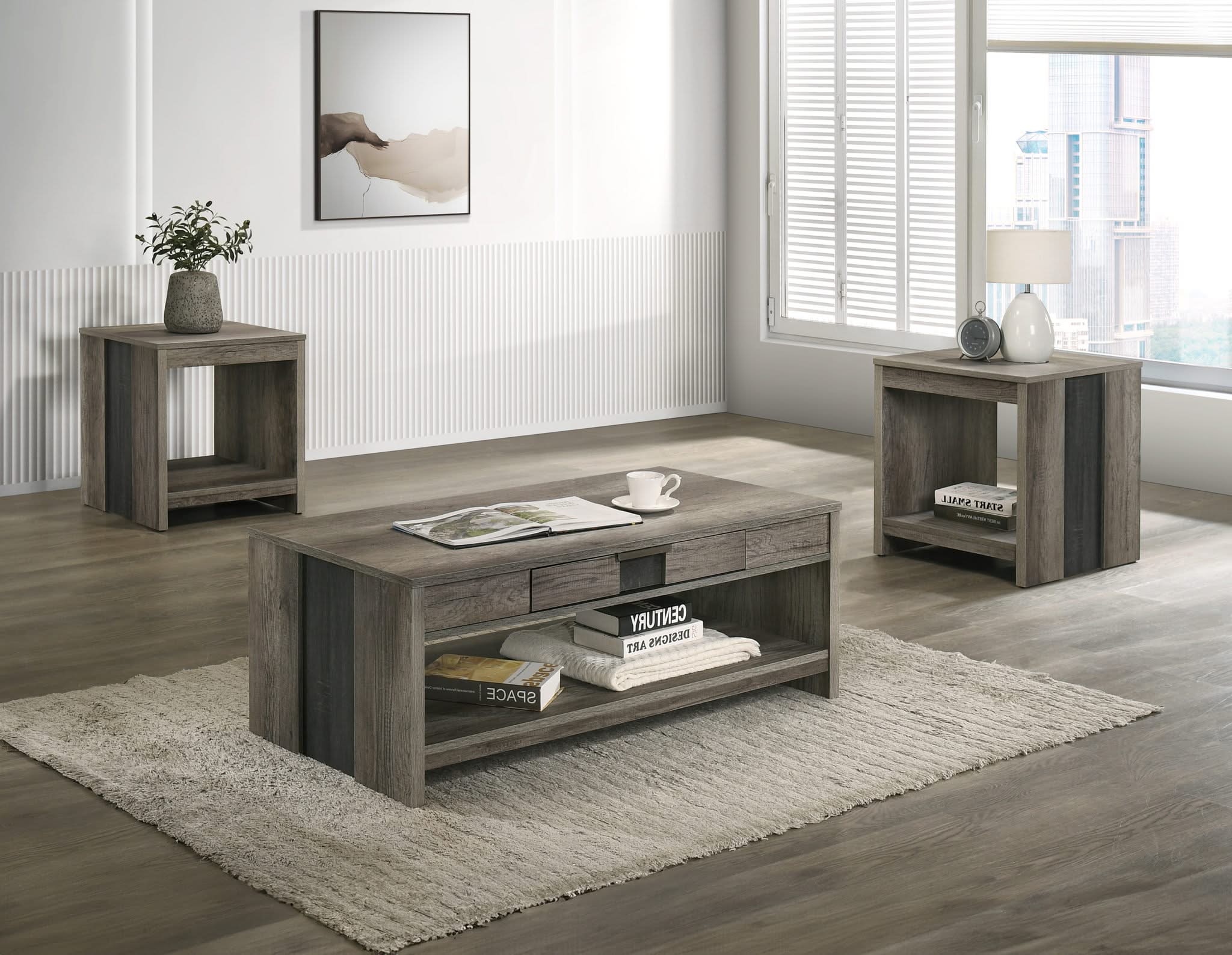 Rangley - 3 Piece Cocktail Set - Gray