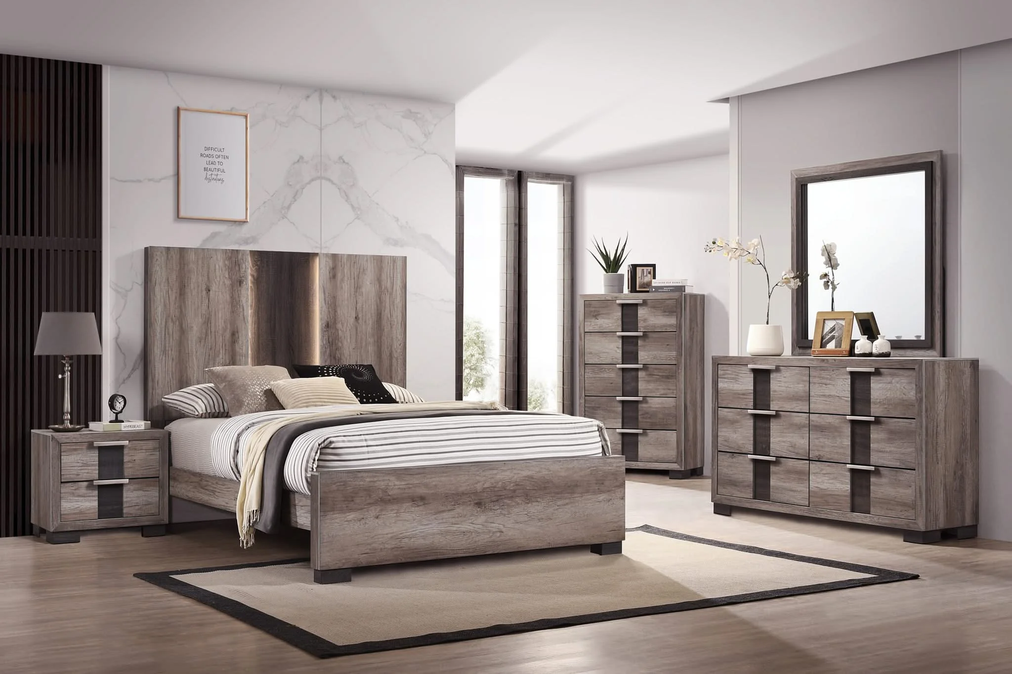 Rangley - Queen Bed - Dark Gray - Image 2