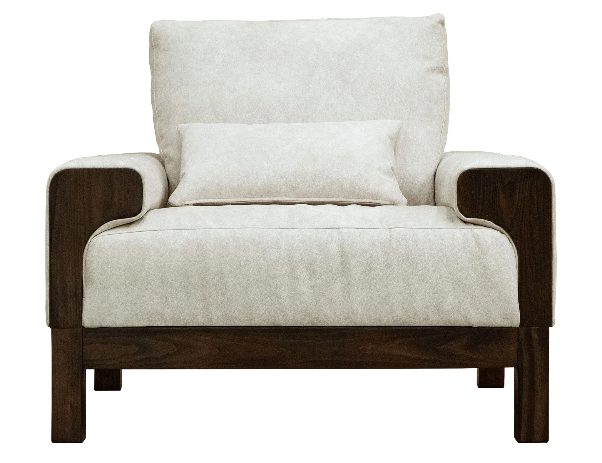 Raramuri - Armchair - White / Dark Brown - Image 4
