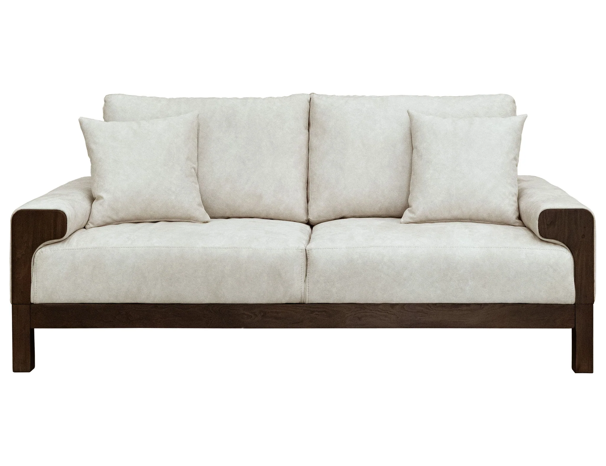 Raramuri - Loveseat - White / Dark Brown - Image 2