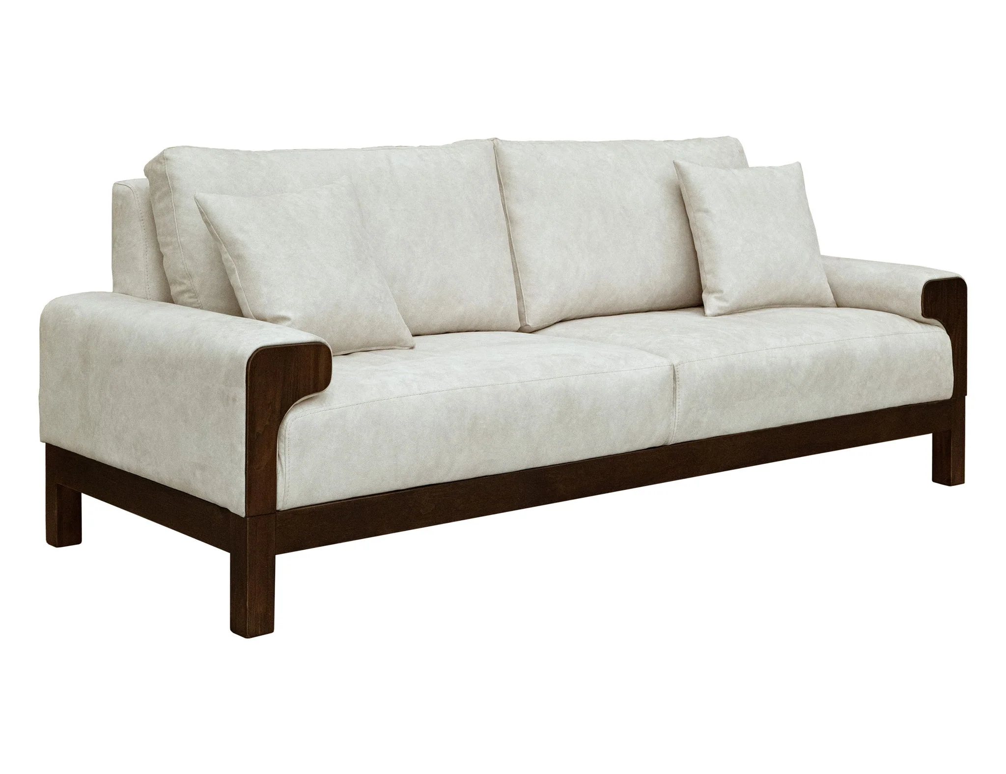 Raramuri - Sofa - White / Dark Brown