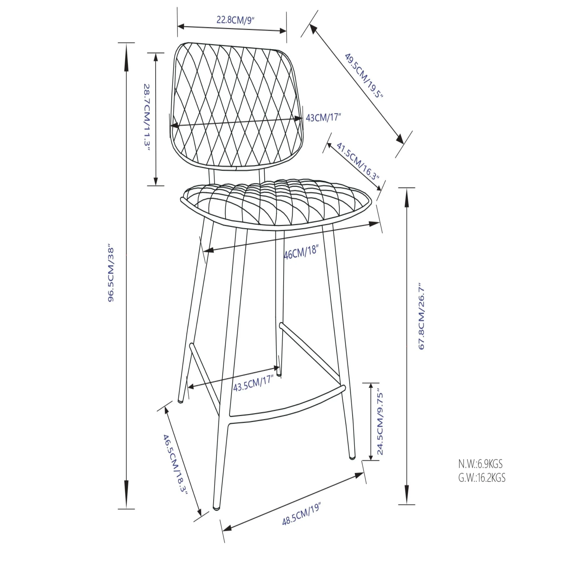 Raya - Upholstered Counter Height Stool (Set of 2) - Image 4