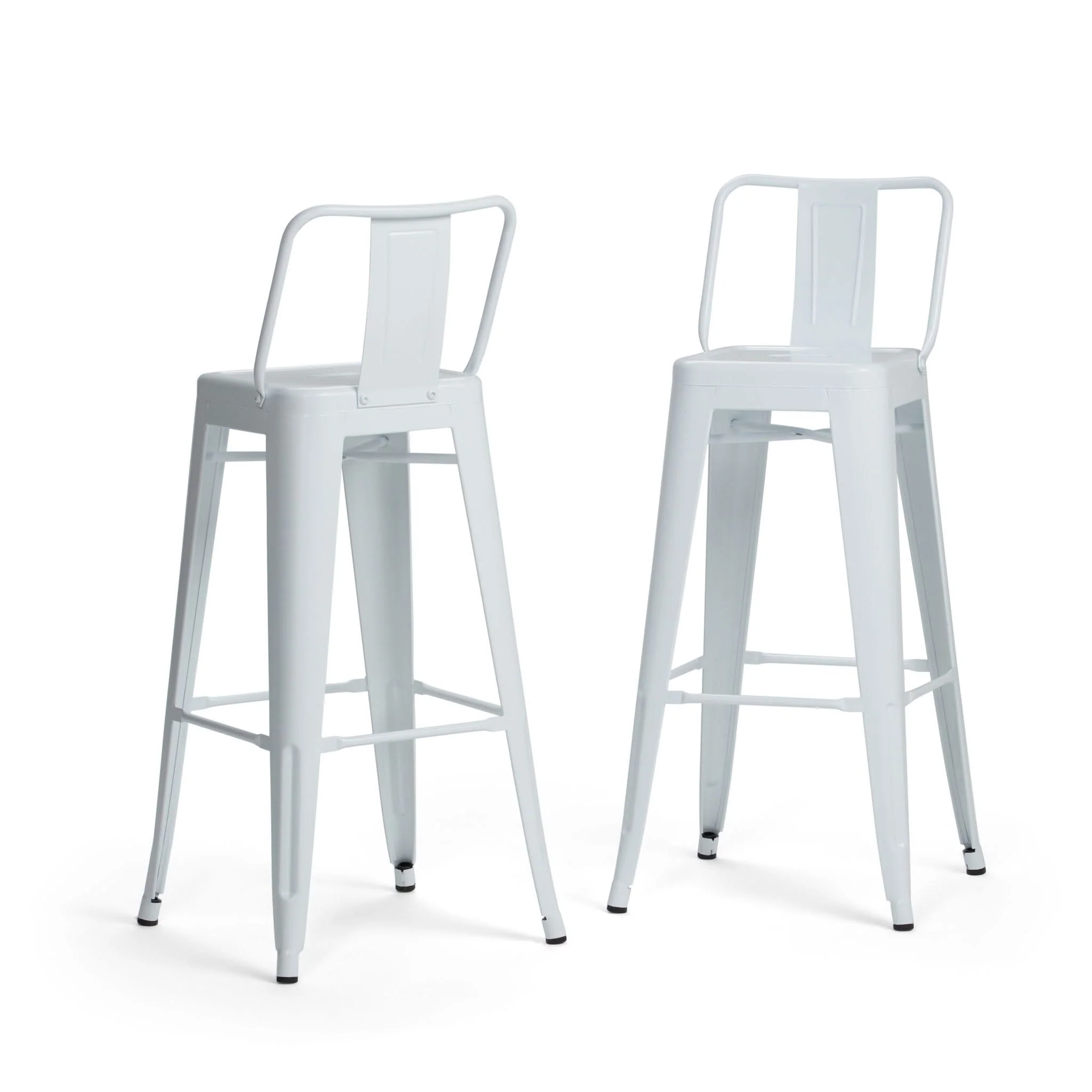 Rayne - Curved Back Metal Stool (Set of 2) - Image 2