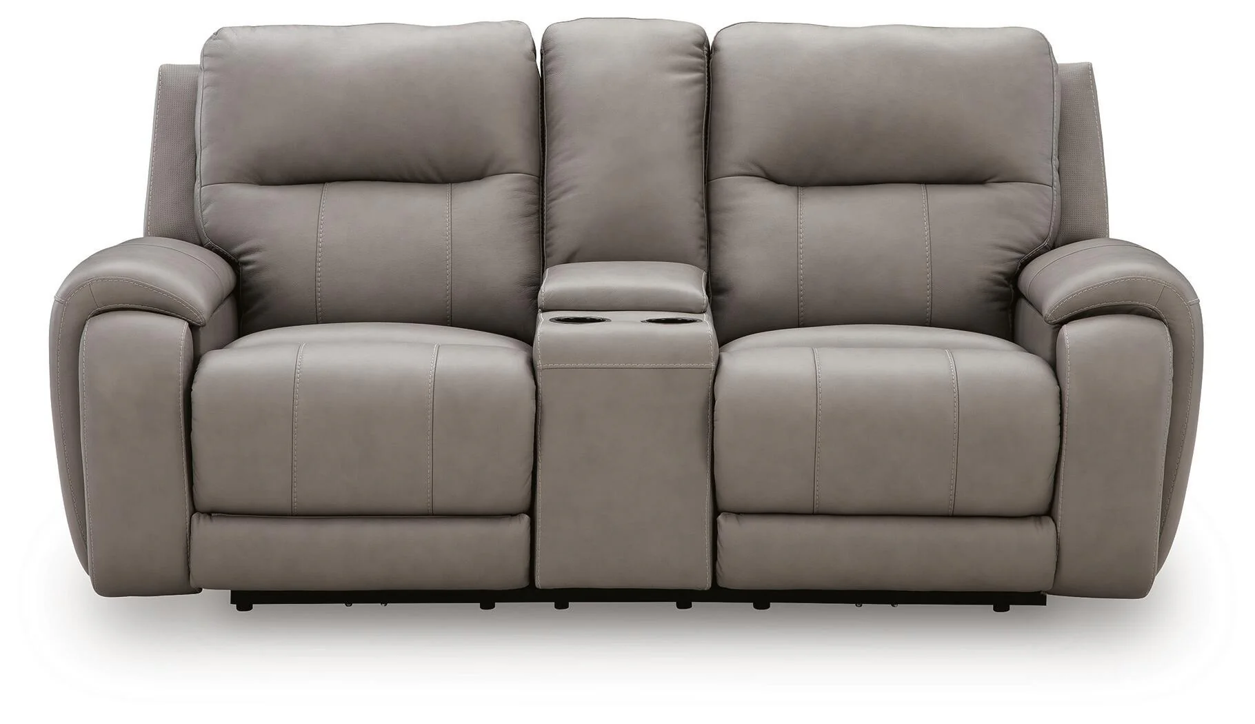 Real Moments - Power Reclining Loveseat With Audio Seating - Ash - Image 4