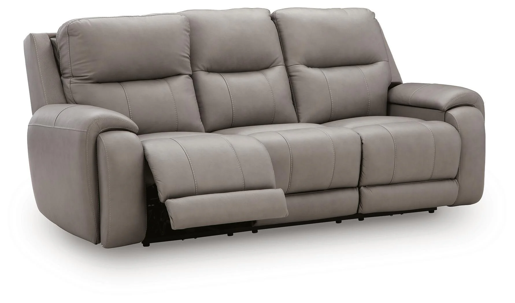 Real Moments - Power Reclining Sofa With Audio Seating - Ash - Image 4