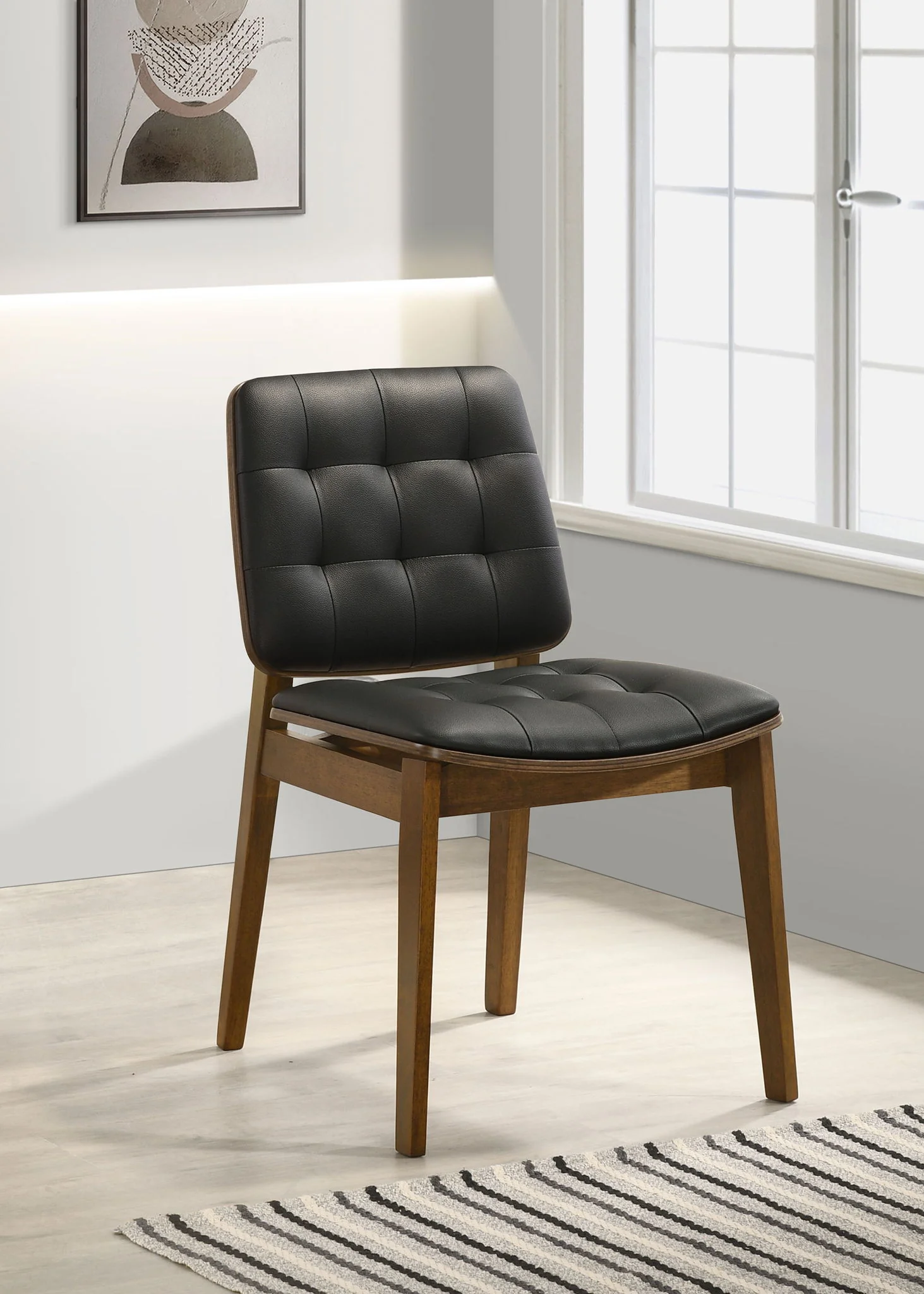 Redbridge Upholstered Dining Side Chair Walnut (Set of 2) - Image 2