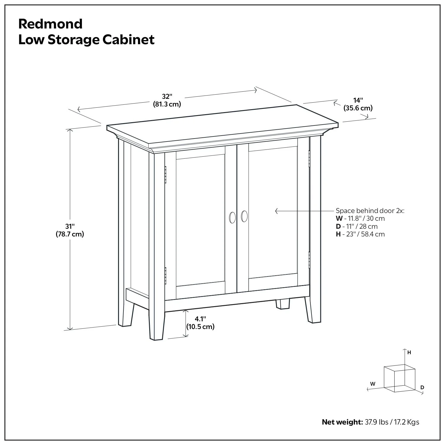 Redmond - Handcrafted Low Storage Cabinet - Image 11