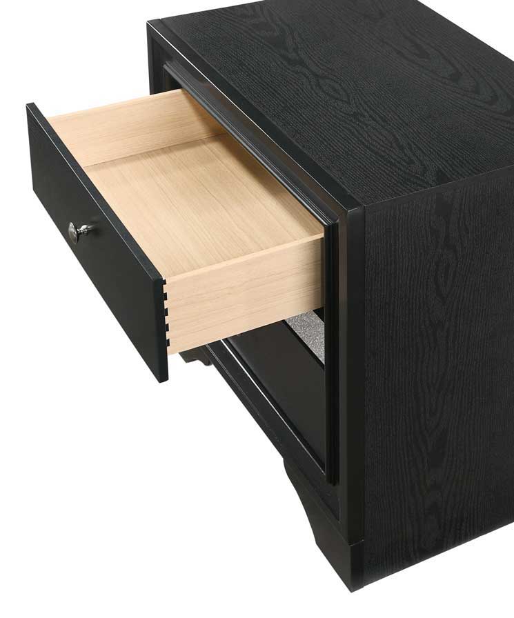 Regata - Nightstand - Black / Silver - Image 3